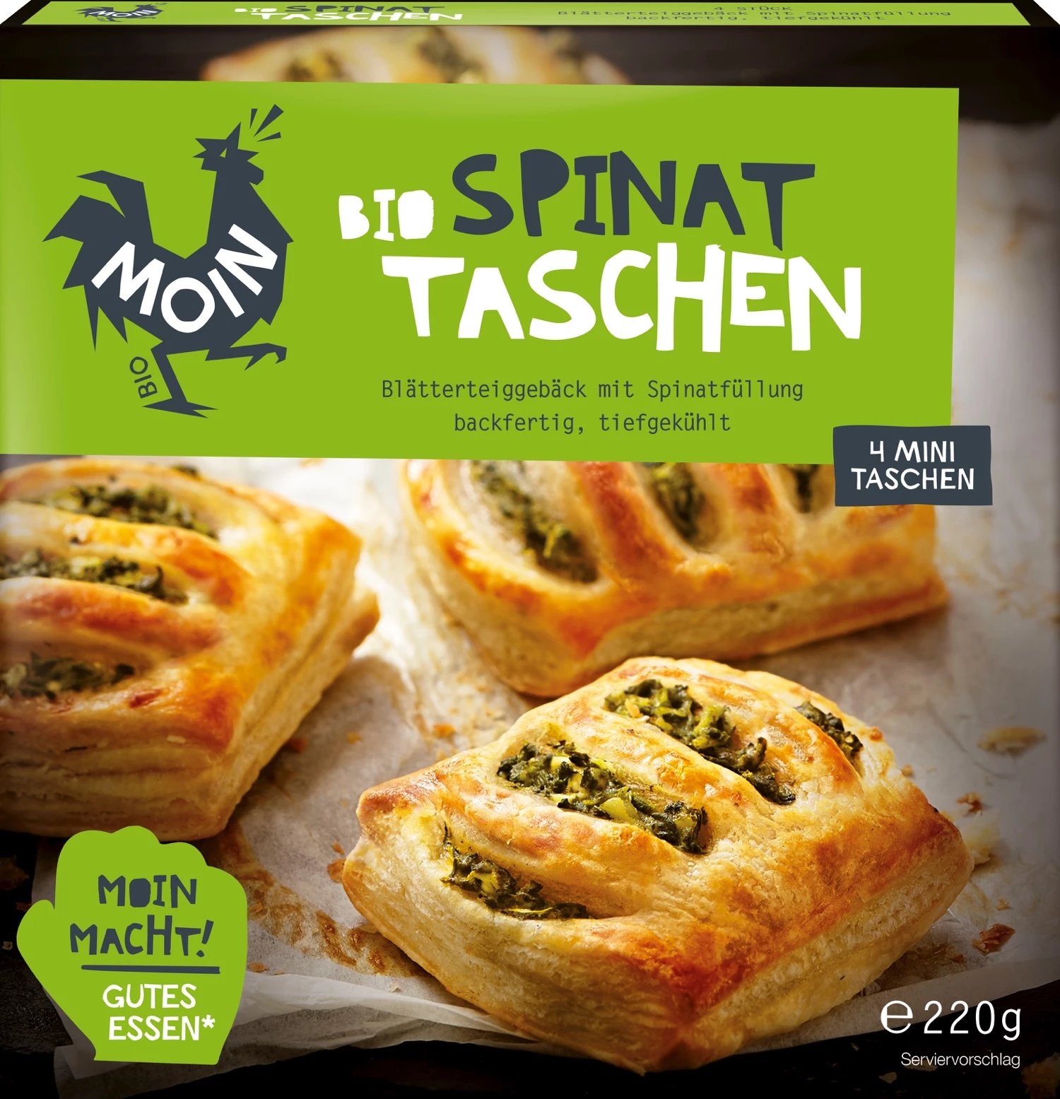 Bio Spinat Taschen